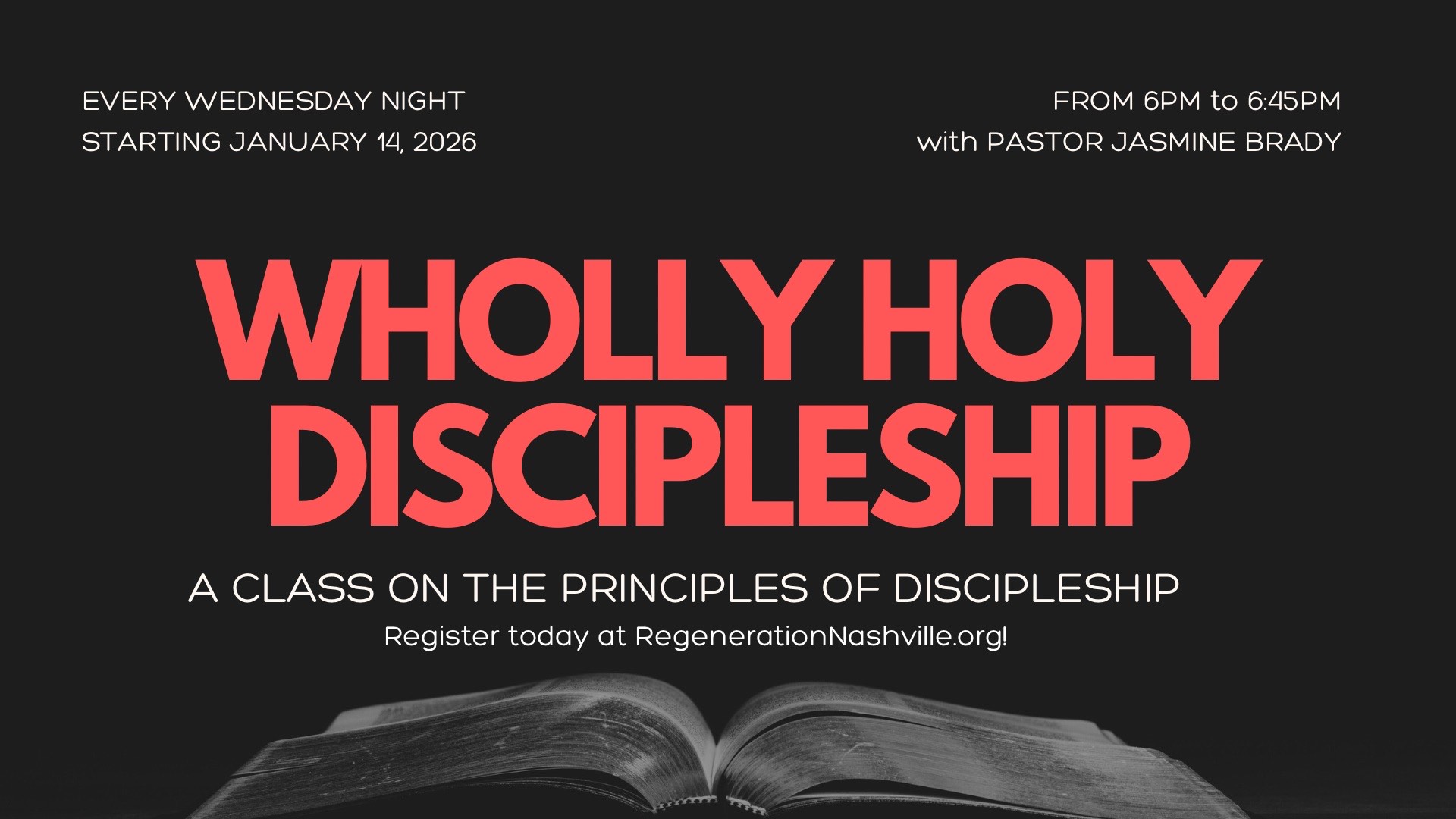 Wholly Holy Discipleship